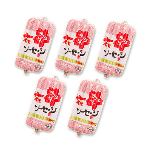 お弁当やおせちにそっと華を添える 花ソーセージ255ｇ×5本入り