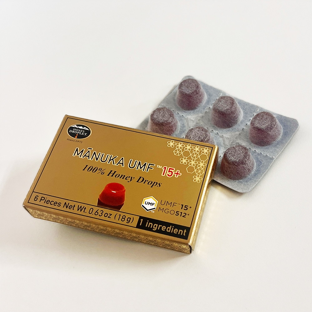 ハニードロップレットマヌカハニー UMF 10+・UMF 15+（のど飴）6箱