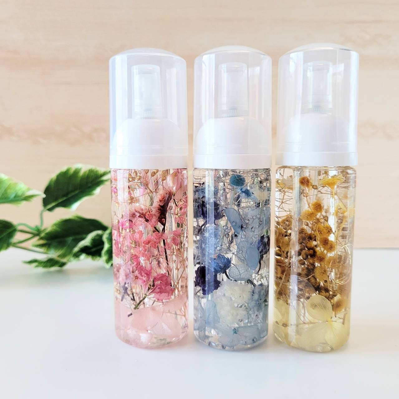 花時計】プリザーブドフラワー置き掛け兼用八角形時計 イエロー