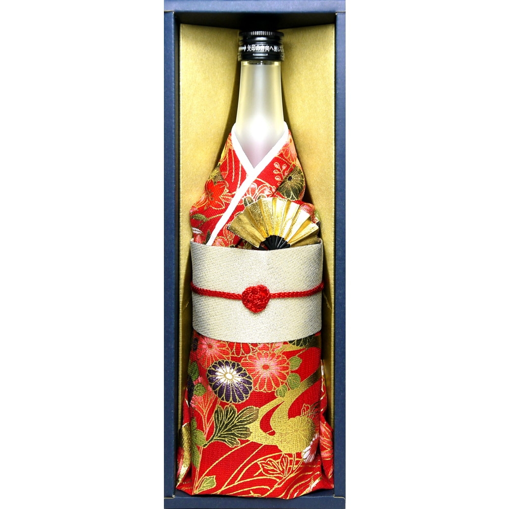 着物ボトルカバーと幻の瀧 純米吟醸セット(菊姫 モデル