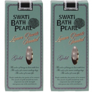 入浴剤「バスパール」SWATi BATH PEARLⓇ(S 10ｇ) ×2個　　ゴールド(レモンクォーツの香り)