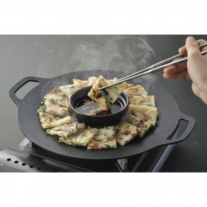 韓味家 ふっ素加工アルミ鋳物製IH対応マルチプレート30cm