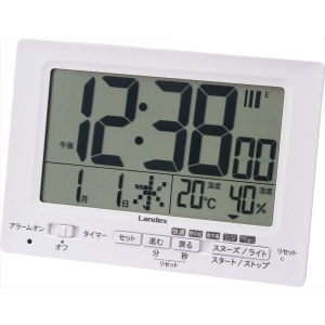 【ランデックス】デジタル電波時計 neoプラスタイマー