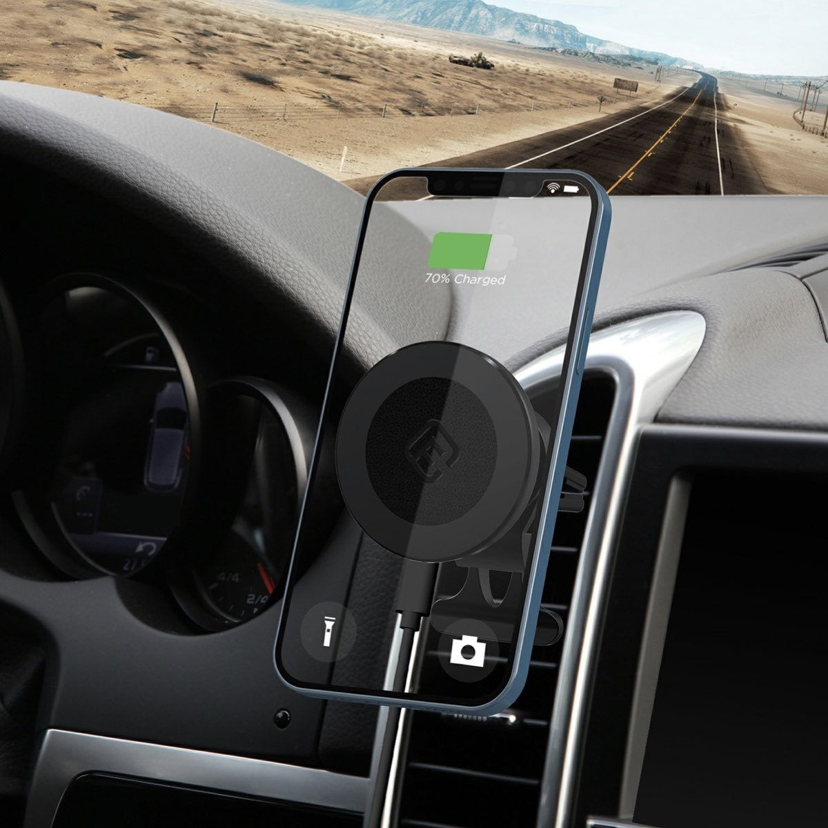 MagSafe対応〉車載用 マグネット式 ワイヤレス充電器 | Giftpad egift