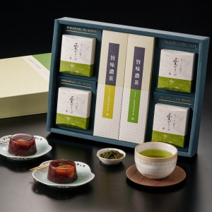 京づくり銘菓 栗かの子・煎茶 詰合せ