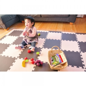 抗菌フロアーマット/ベージュ&ブラウン