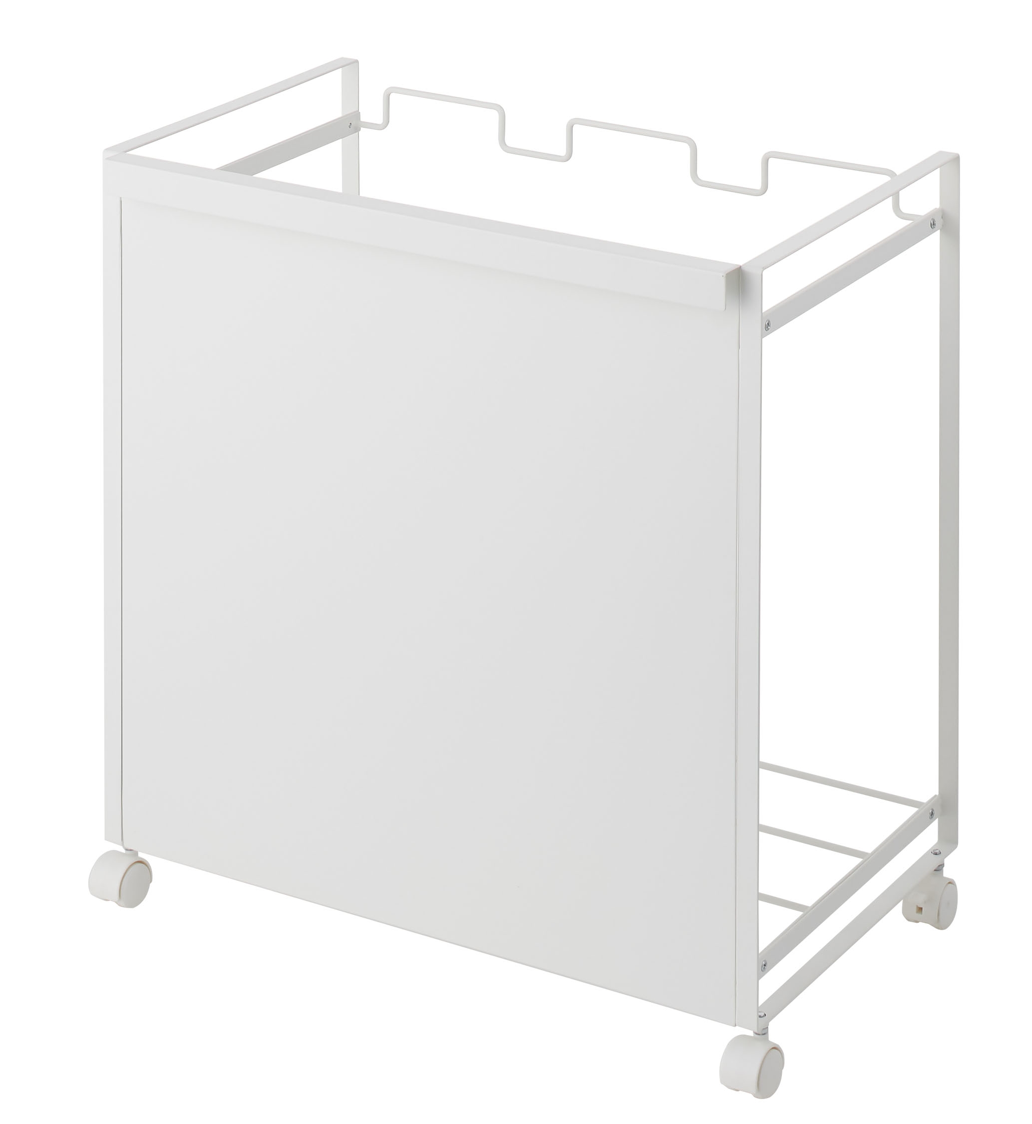 目隠し分別ダストワゴン タワー 3分別 ホワイト | Giftpad egift