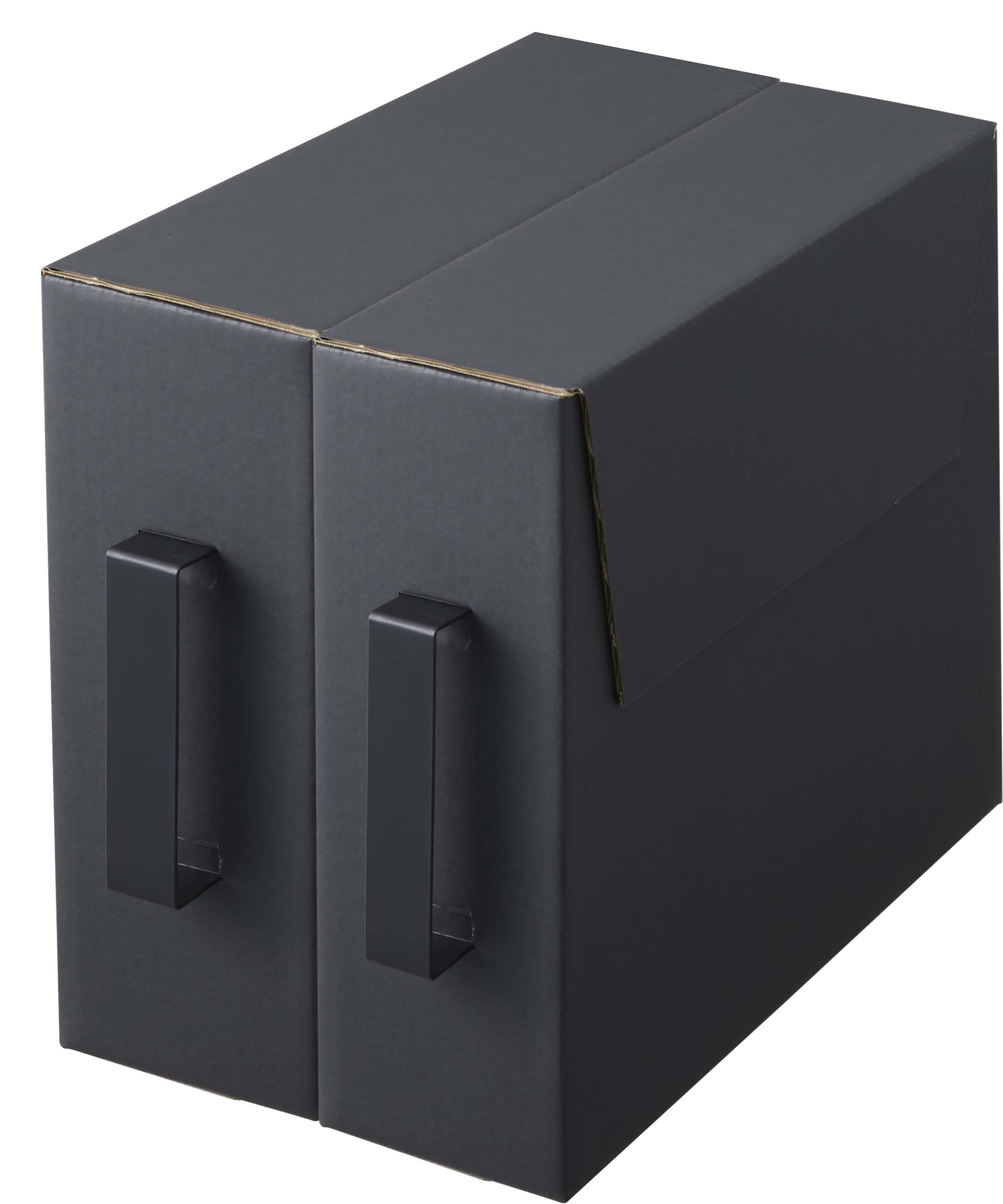 カセットコンロ収納ボックス タワー 2個組 ブラック | Giftpad egift