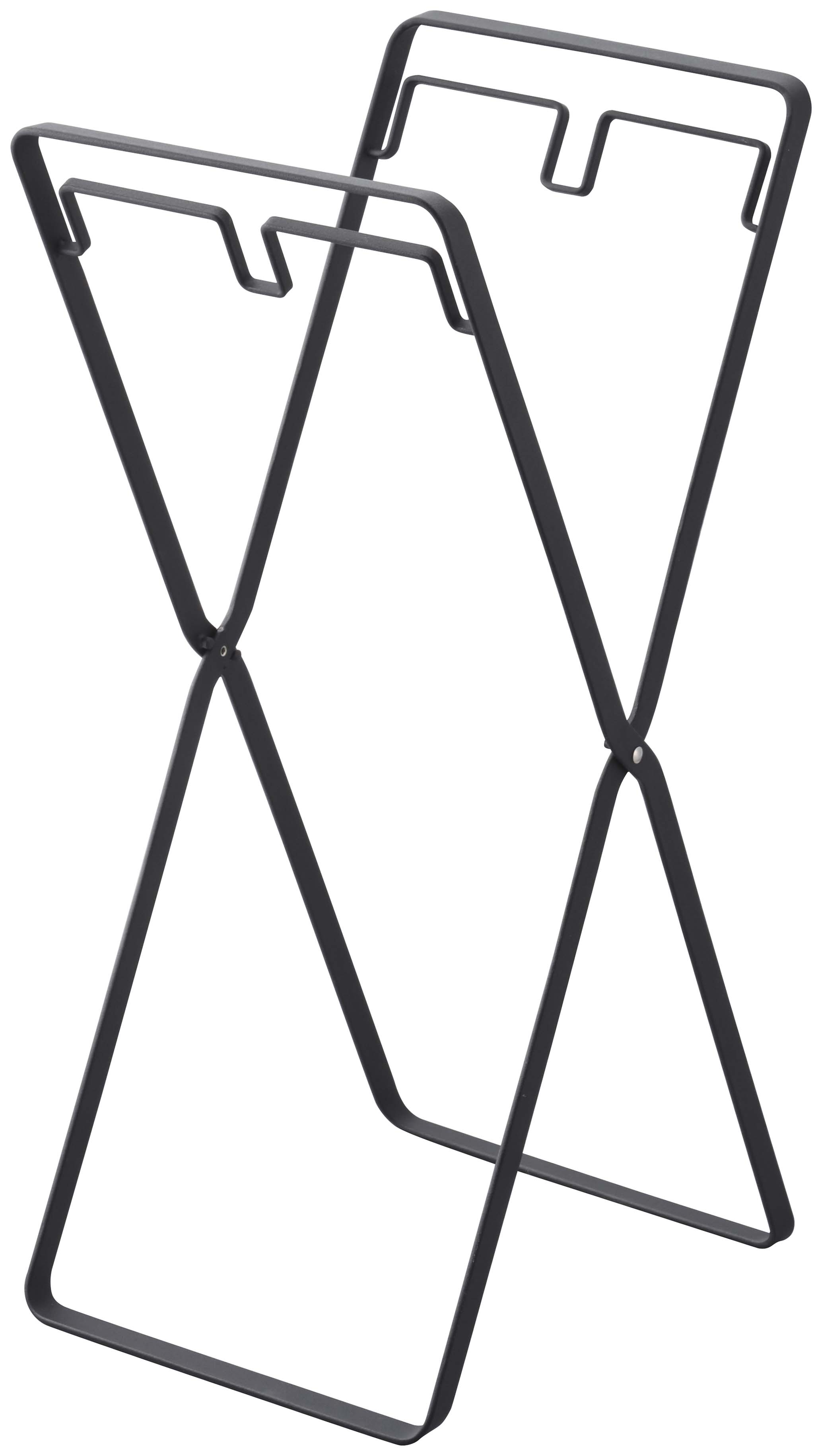 レジ袋2連&30Lゴミ袋スタンド タワー ブラック | Giftpad egift