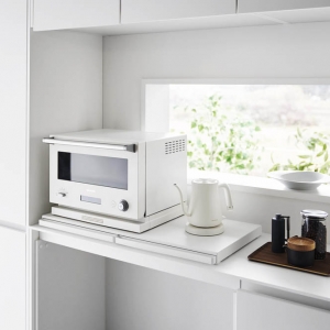 【tower】キッチン家電下スライドテーブル W80