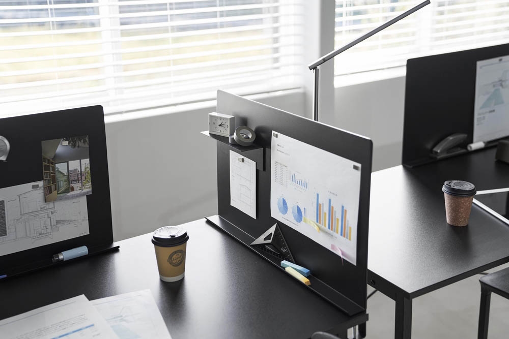 tower】デスク横トレー付きスチールパネル(全2色) | Giftpad egift