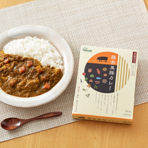 万田発酵のカレーセット (霧島黒豚カレー160g×12箱、 万田発酵のもちもち寝かせ玄米ごはん180g×12個)