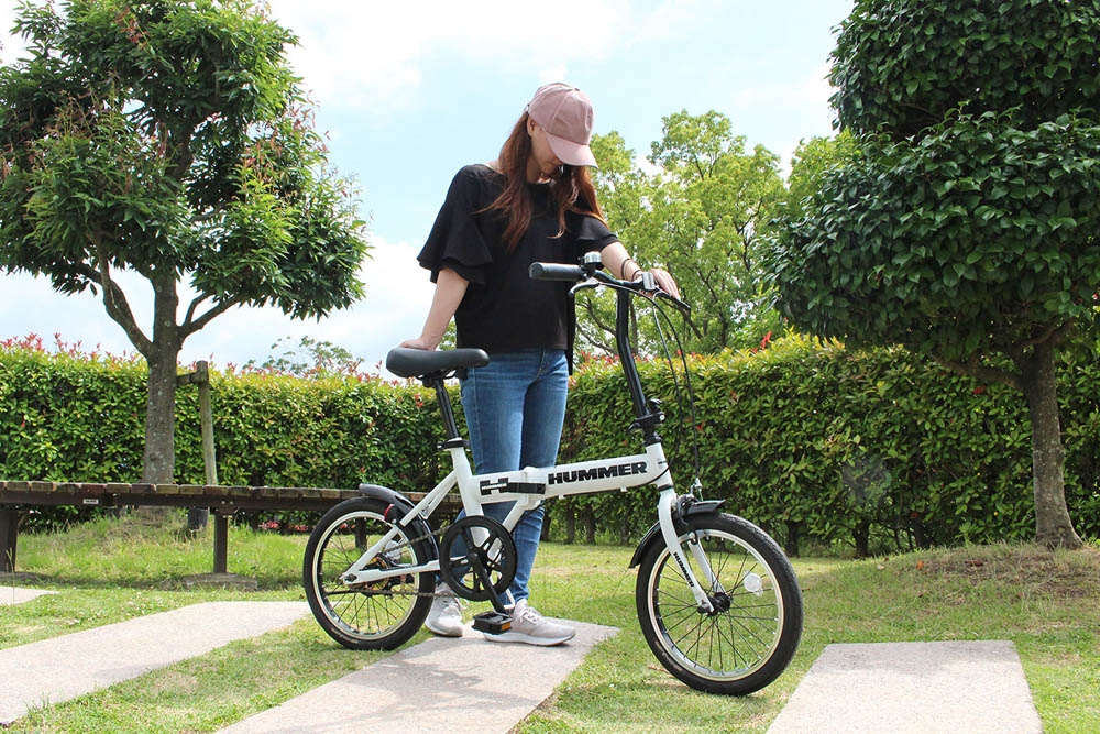 HUMMER ノーパンク16インチ折畳み自転車WH | Giftpad egift