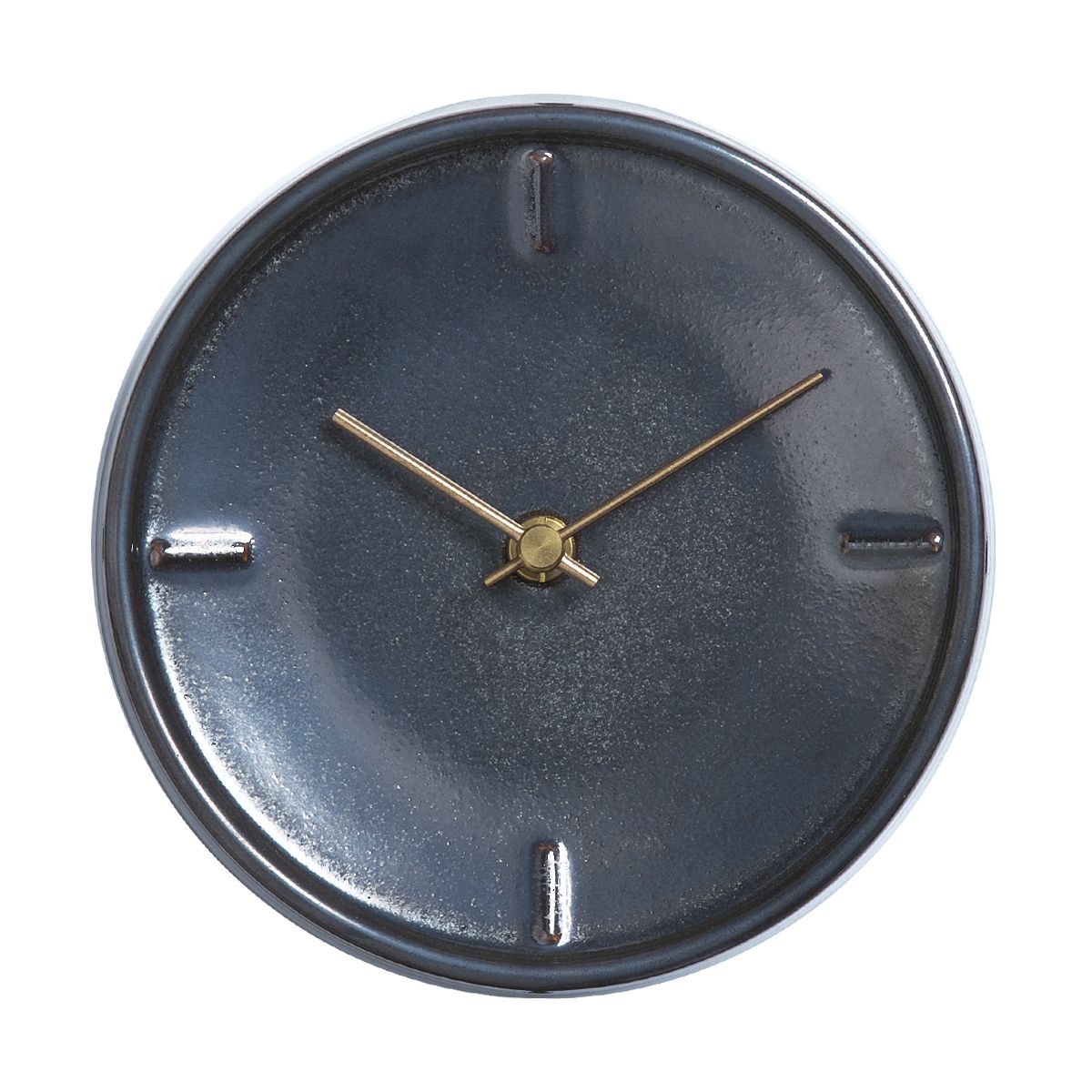 SUGY(杉浦製陶) 陶磁器の美しい掛け時計 メタル釉
