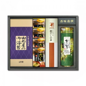 焼海苔・鰹だしの素・深蒸し煎茶・スープギフト