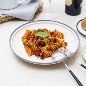 フロスト ペアパスタプレート PINK