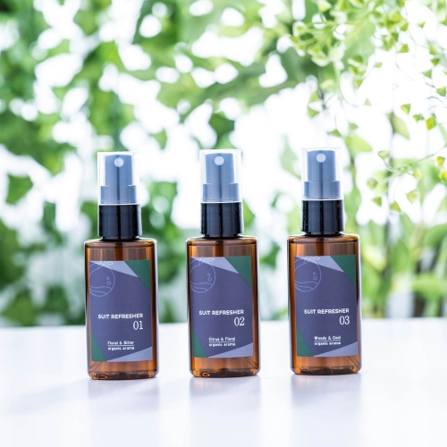 天然精油の自然な香りtamamono organic アロマミスト&バスソルト3種セット(フローラル・シトラス・ウッディ)