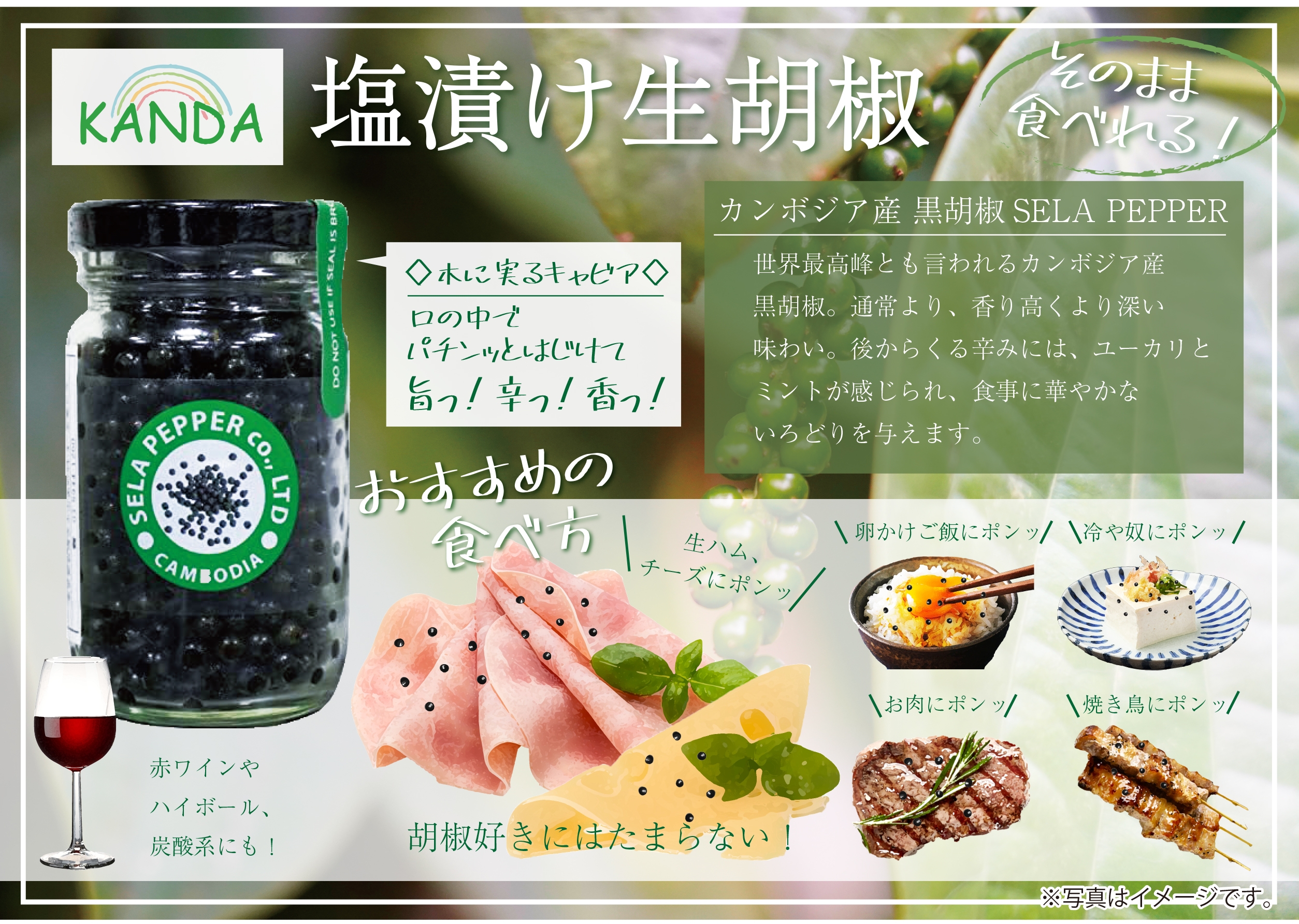 SELA PEPPER ブラックペッパー ミル付・塩漬け生胡椒 | Gift Pad