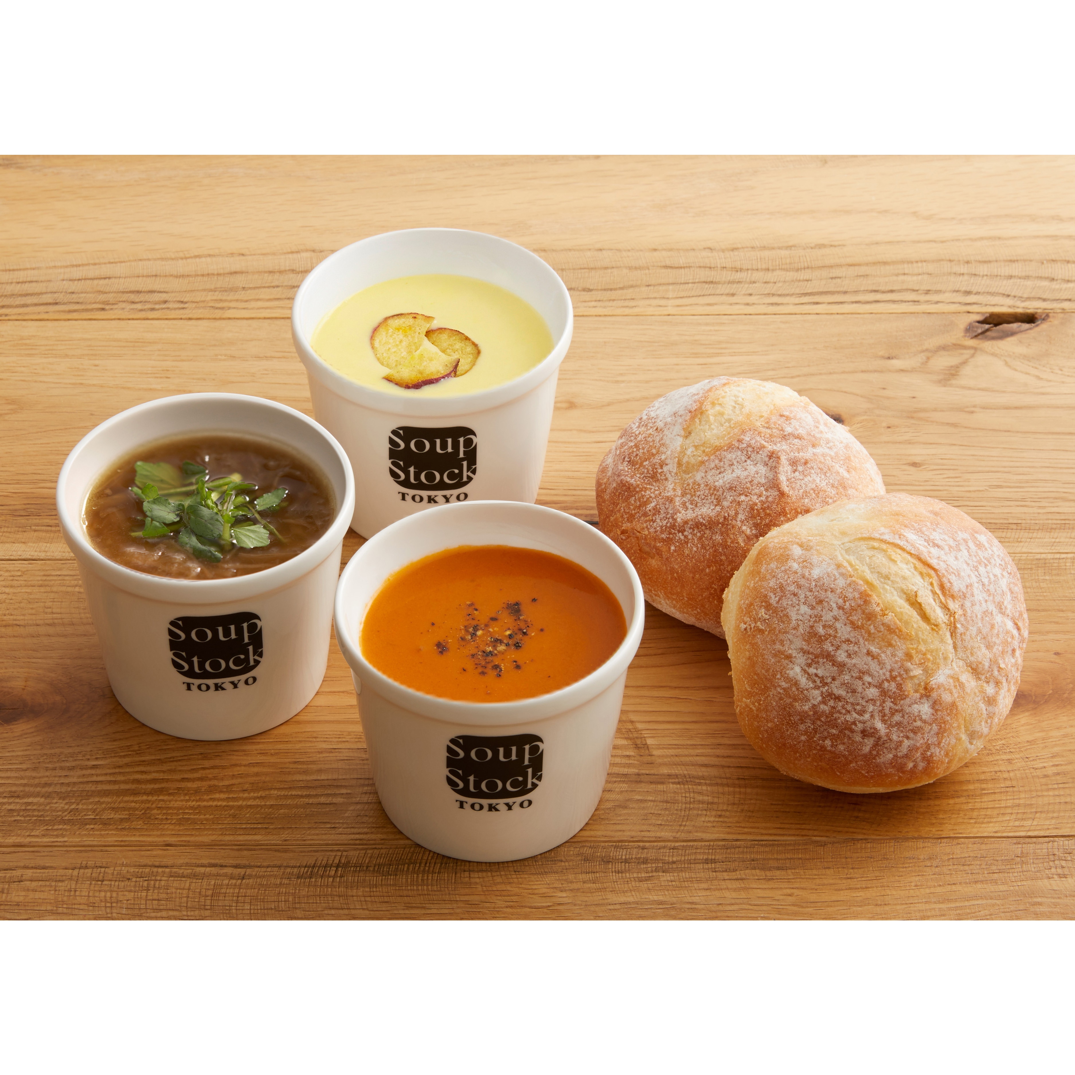 【スープストックトーキョー】スープと石窯パンのセット（スープ 3種×各1パック）