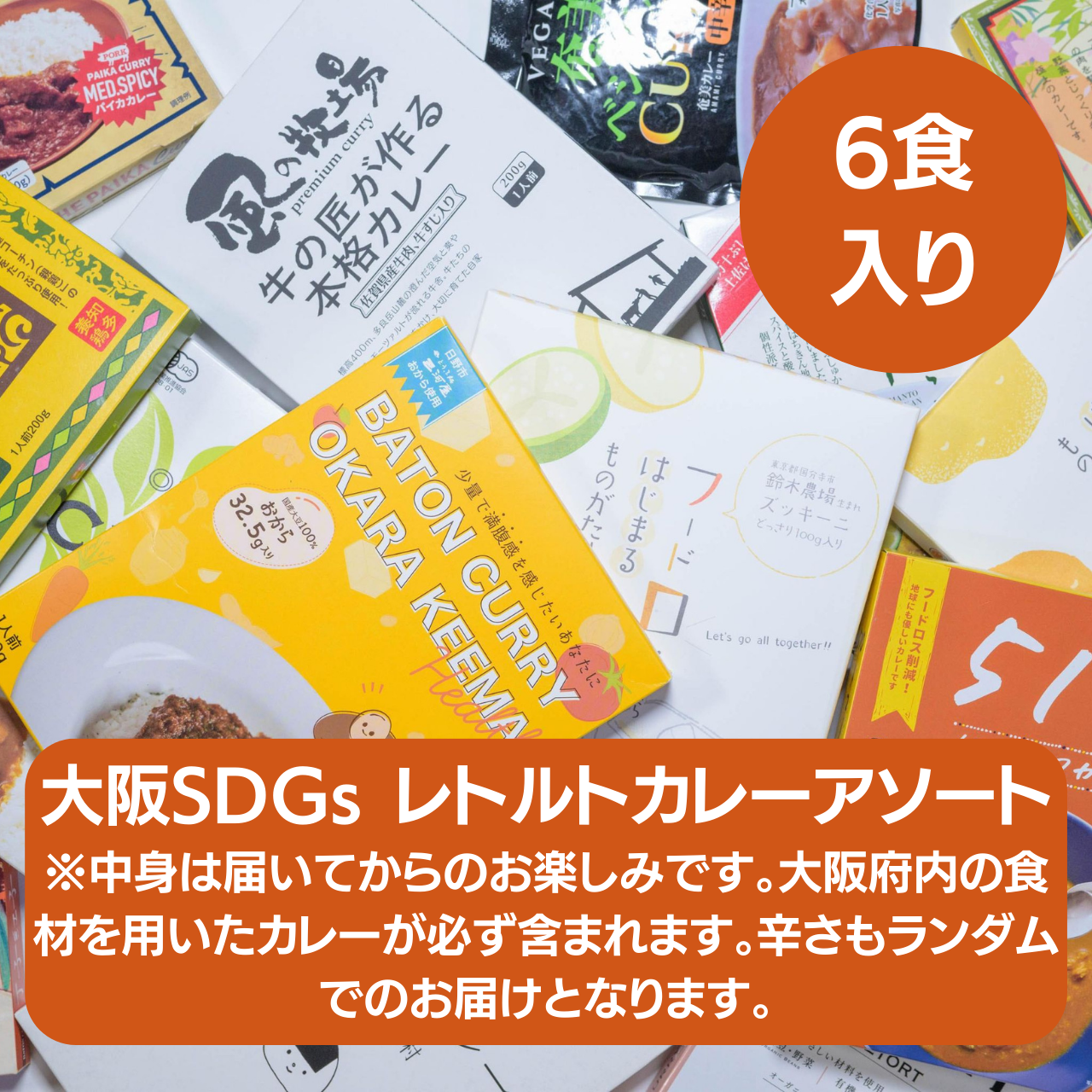 大阪SDGs レトルトカレーアソート6食入り