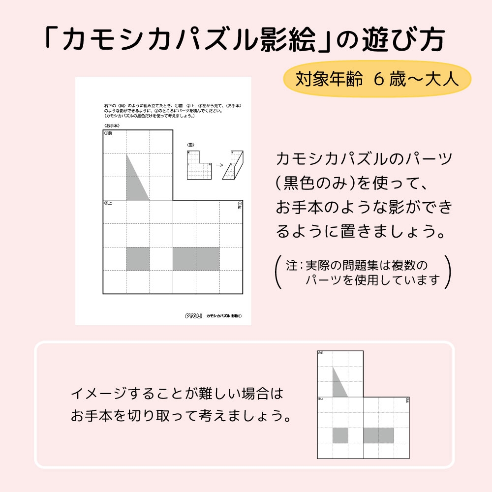 ペリカンパズル 天地パズル カモシカパズル お手本集セット 新