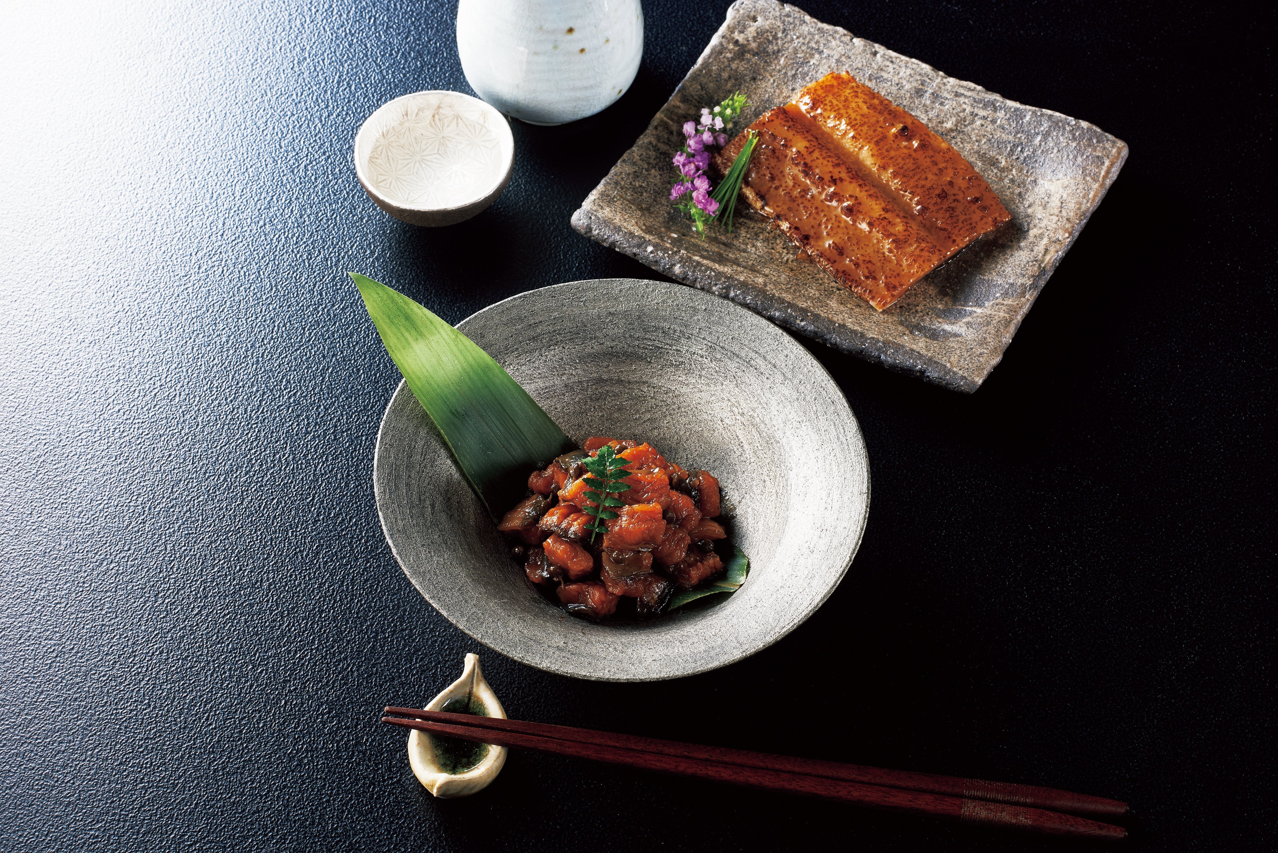 「京都あまのや」鰻の山椒煮と鱧の照焼