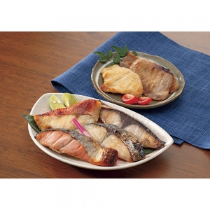 「京都辻が花」魚と肉の柚香西京漬