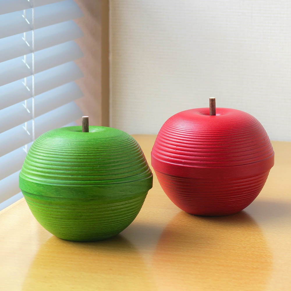 BUNACO ブナ天然木 りんごの小物入れ キャンディポット | Giftpad egift