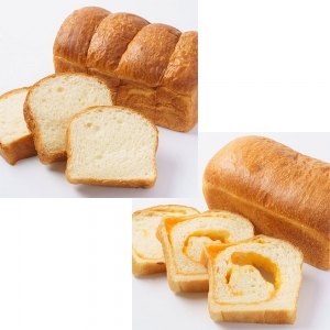 食パン食べ比べセット チェダーチーズ食パン&クリームチーズ生食パン