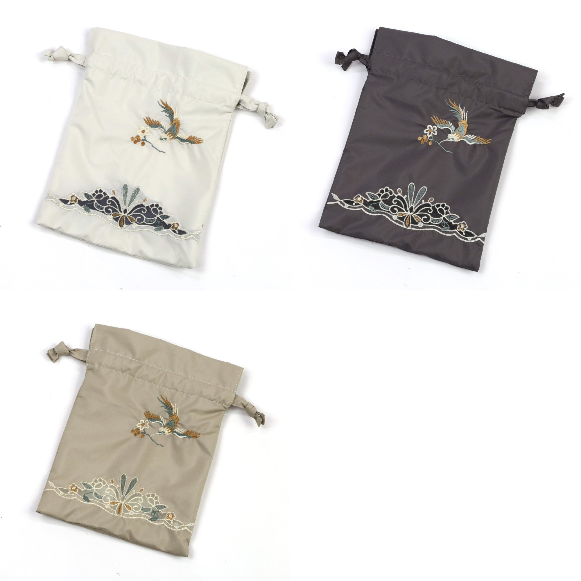 花鳥オーガンジーカットワーク刺繍ミニ折りたたみ日傘A | Giftpad egift