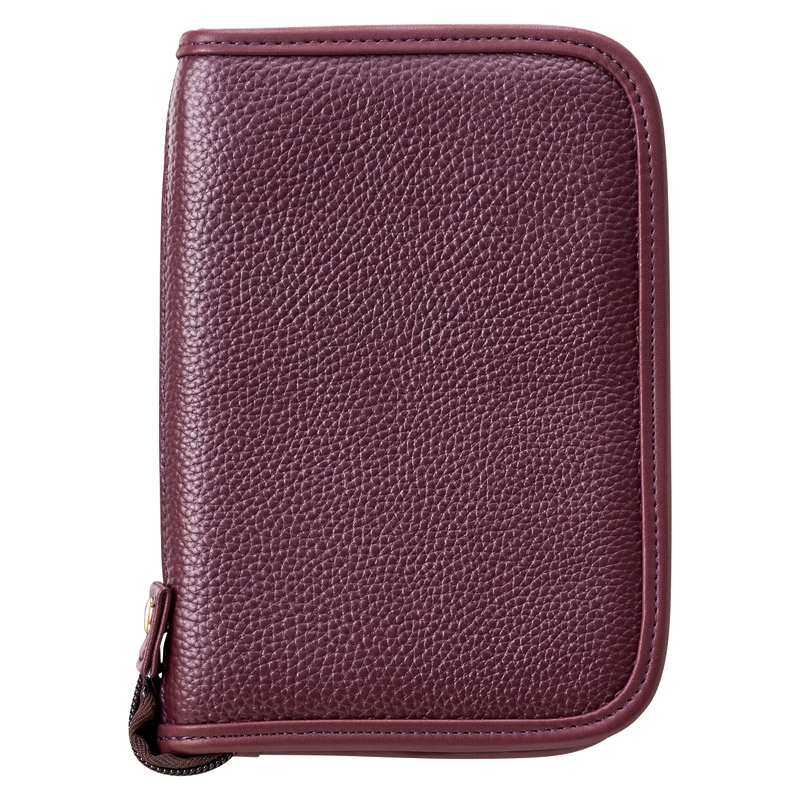 牛革お薬手帳ケース 8216-13 パープル(代引不可)【送料無料】 牛革お薬手帳ケース パープル | Giftpad egift