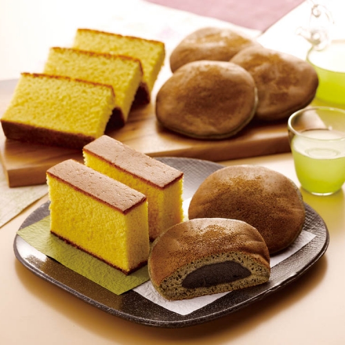 「杉谷本舗」長崎かすてらと黒ごまどら焼き詰合せ 各10個