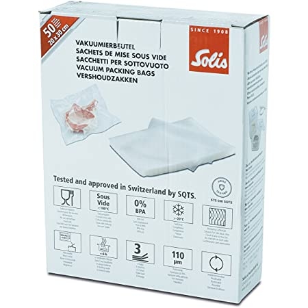 ソリス　真空パック器用　フィルムバッグ　フィルムロール　ランチボックス　消耗品 Amazon.co.jp: Solis ソリス専用フィルムバッグ30cm×40cm 50袋入