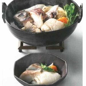 徳島　吟月　はもと鯛の鍋