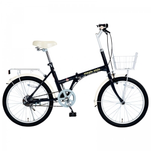 シンプルスタイル 20型折畳自転車（ライト&カギ付） 