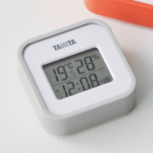 タニタ デジタル温湿度計 グレー