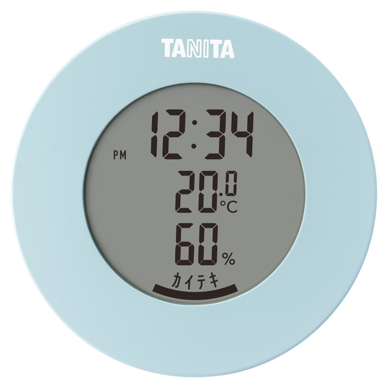 タニタ デジタル温湿度計 ライトブルー