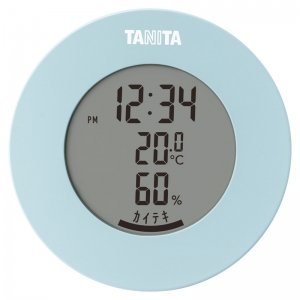 タニタ デジタル温湿度計 ライトブルー