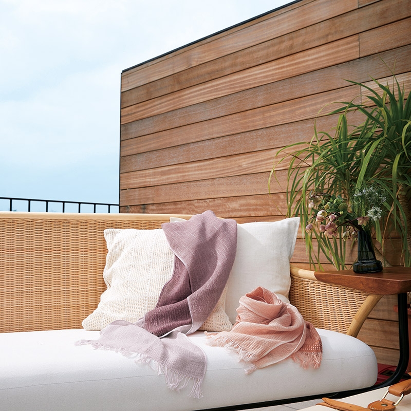 無印良品 ウール原色スロー 多用布 トライアングル柄 無印良品 ウール原色スロー 多用布 トライアングル柄