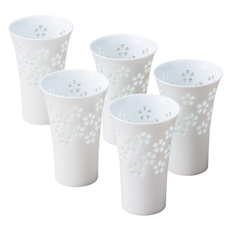波佐見焼 水晶彫 麦酒グラス5客 | Giftpad egift