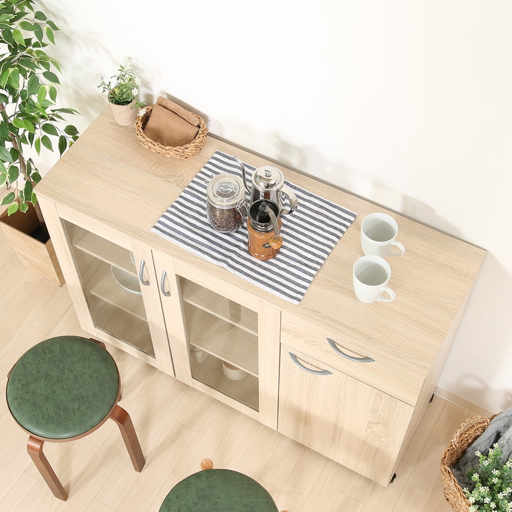 Hodedah Free Standing Kitchen Cabinet, White - Walmart.com