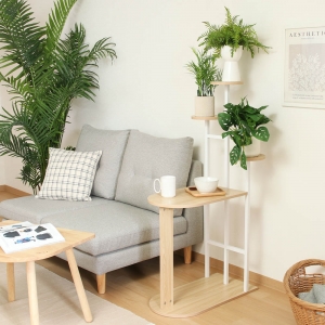 ディスプレイサイドテーブル W64 WH