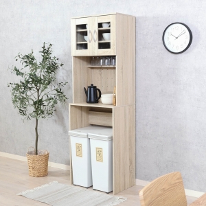 ゴミ箱上キャビネット 60幅(全2色)