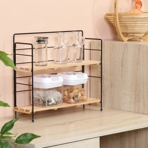 ウッドミニシェルフ ワイド(全2色)