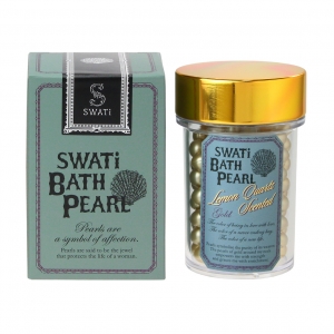入浴剤「バスパール」SWATi BATH PEARLⓇ(M 52g) 　ゴールド(レモンクォーツの香り)