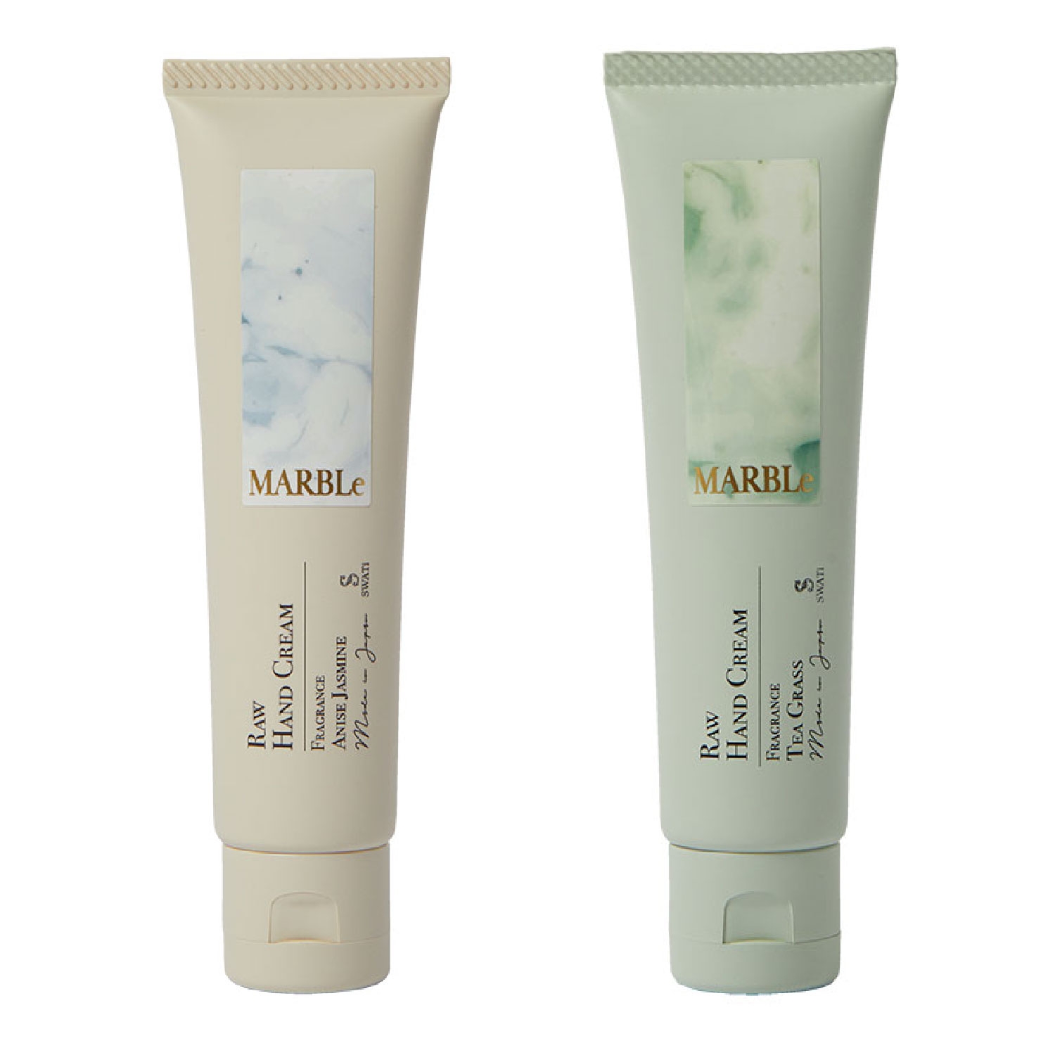 SWATi MARBLe RAW HAND CREAM 2個セット(ANISE JASMINE/TEA GRASS