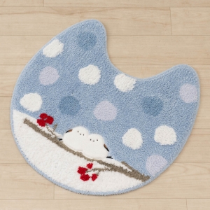 SDS シマエナガちゃん トイレマット 約60×60cm(全2色)