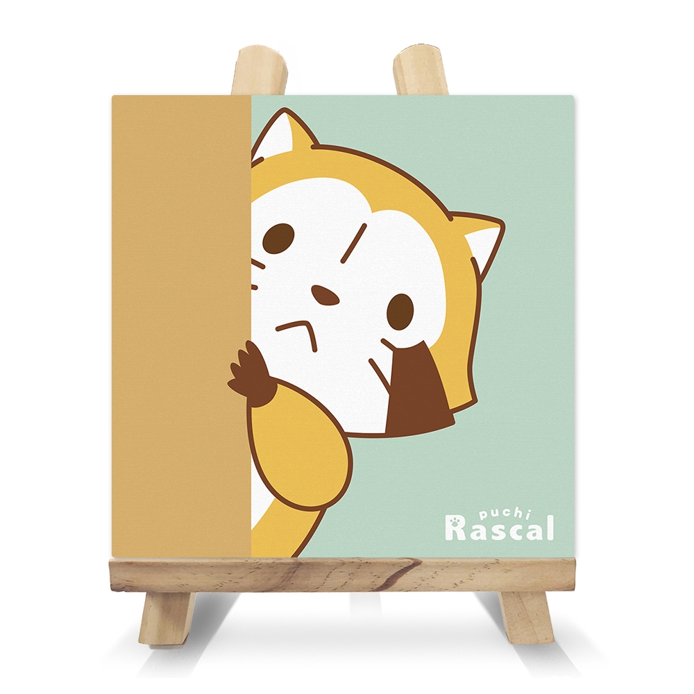 プチラスカル キャンバス4点セット 壁からシリーズ イーゼル付 Gift Pad