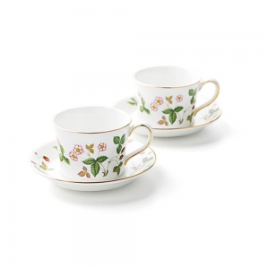 ウェッジウッド ティーカップ&ソーサー(デルフィ) ペア