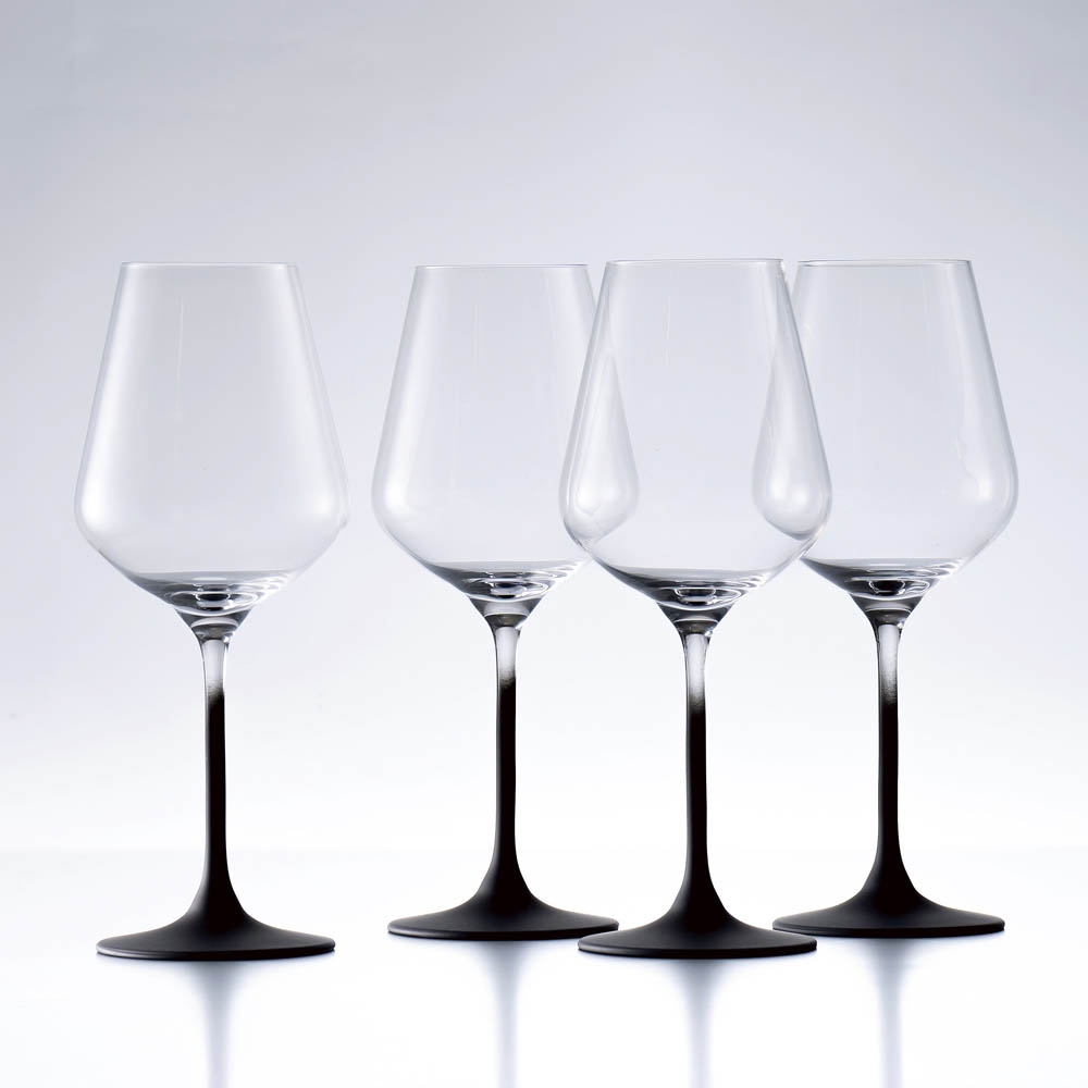 Villeroy & Boch マニファクチャーロック レッドワイングラス4脚